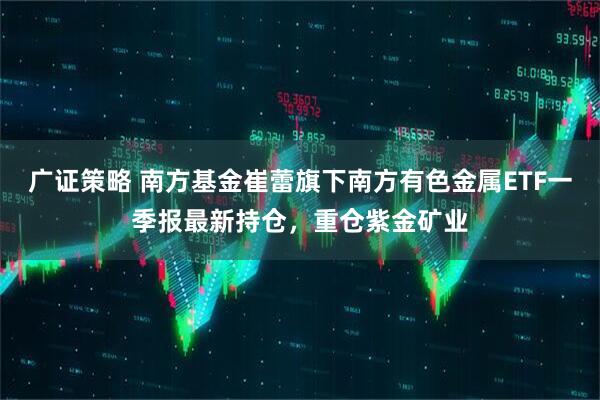 广证策略 南方基金崔蕾旗下南方有色金属ETF一季报最新持仓，重仓紫金矿业